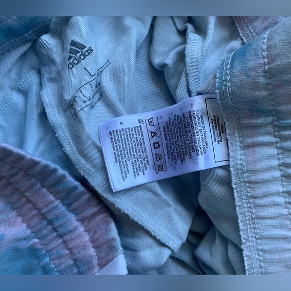 🍬Adidas Cotton Candy Drawstring Two Stripe Shorts - Women’s Large - Picture 8 of 10